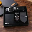 Men's Belt, Wallet, Watch, Tie Gift Set Box - 1