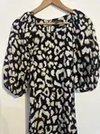 Primark Black and White Animal-Print Midi Dress - 2