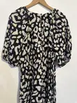 Primark Black and White Animal-Print Midi Dress - 4
