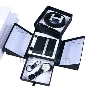 Hermes Men's Gift Set: Belt, Wallet, Watch Holder, Pen