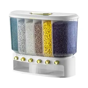 6-Grid Wall-Mounted Cereal Dispenser