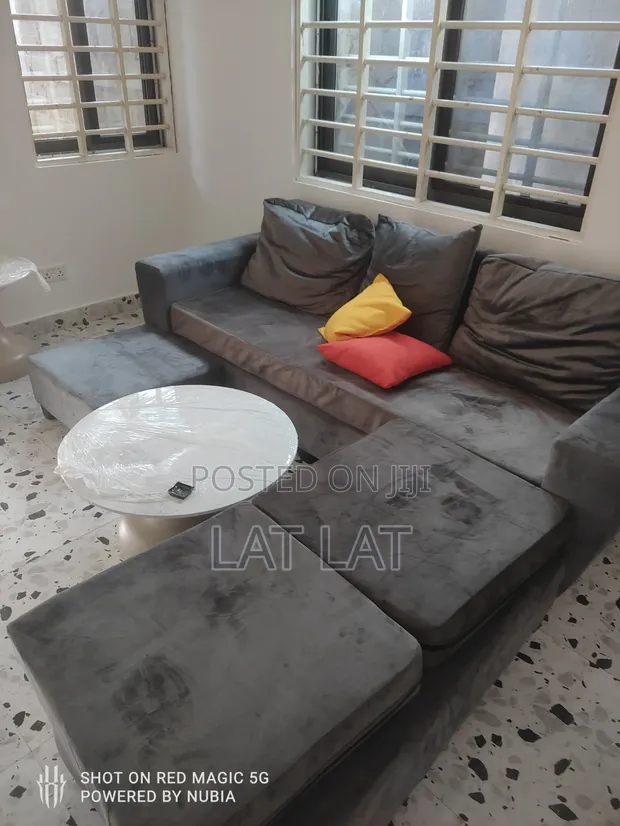 3-in-1 L-Shape Sofa with 5 Cushions - 1
