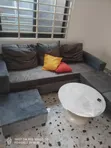 3-in-1 L-Shape Sofa with 5 Cushions - 2