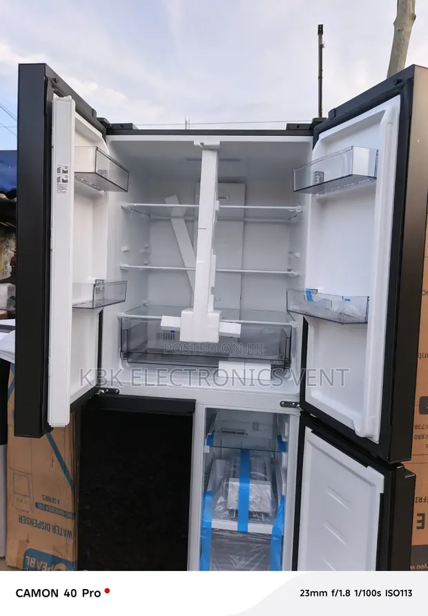 Bruhm 480L 4-Door Premium Mirror Refrigerator - 1