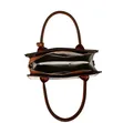 Ladies 3-in-1 Leather Handbag Set - Black - 4