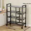 4-Tier Metallic Kitchen Rack | Strong & Stylish - 1