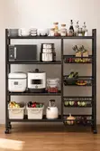 4-Tier Metallic Kitchen Rack | Strong & Stylish - 3