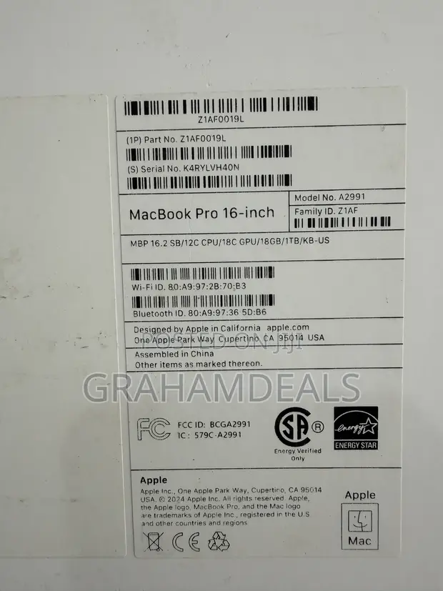 Apple MacBook Pro 2023 M3 Pro 18GB RAM 1TB SSD - 1