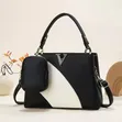 Elegant 2-in-1 Ladies Leather Handbag Set - 1