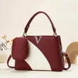Elegant 2-in-1 Ladies Leather Handbag Set - 2
