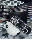 Chanel CC Logo Leather Sneakers - 3