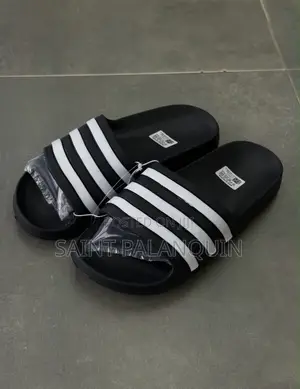 Adidas Adilette Aqua Slides - Black/White