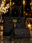 Original Luxurious Ladies 2-in-1 Leather Handbags - 3