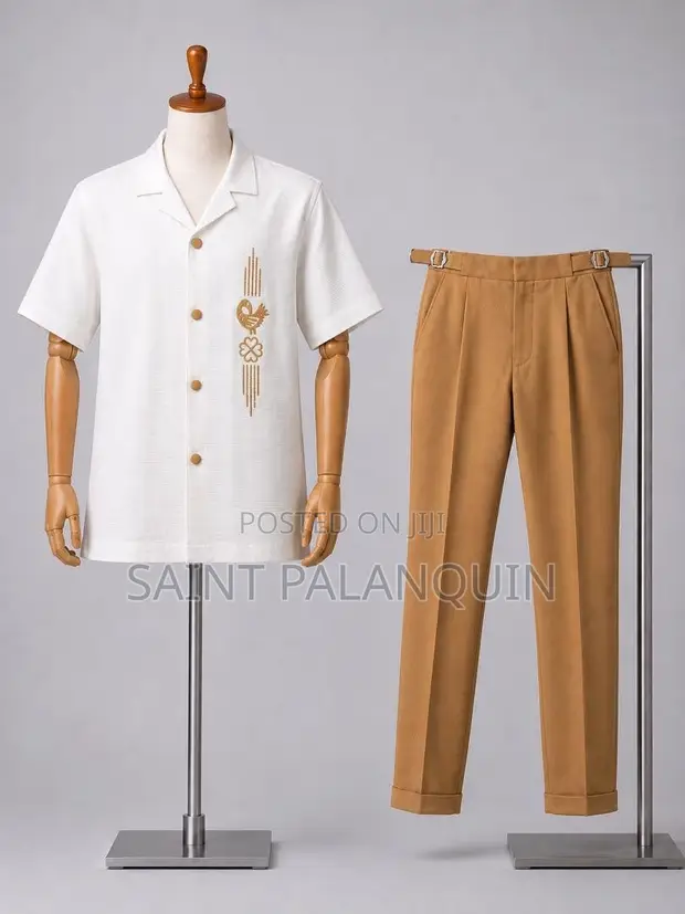 Stylish Men's Two-Piece Casual Outfit - 1
