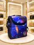 Classy Foldable Large Capacity Lunch Bag with Straps - 2
