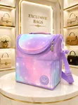Classy Foldable Large Capacity Lunch Bag with Straps - 3