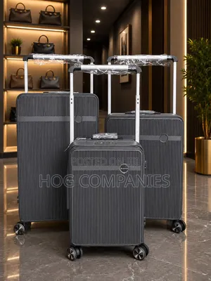Luxury 3-Piece Travel Bag Set - Black