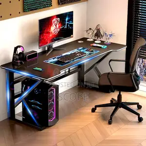 Brand New 140cm x 70cm Black Gaming Desk