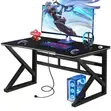 Brand New 140cm x 70cm Black Gaming Desk - 2