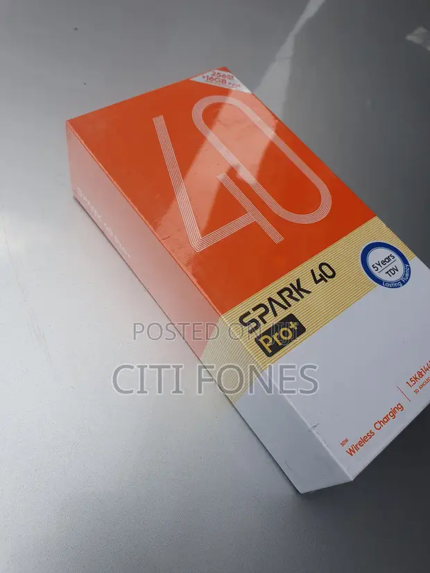 New Tecno Spark 40 Pro+ 256GB Black - 1