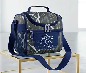 Insulated Lunch Bags with Zip and Side Pockets