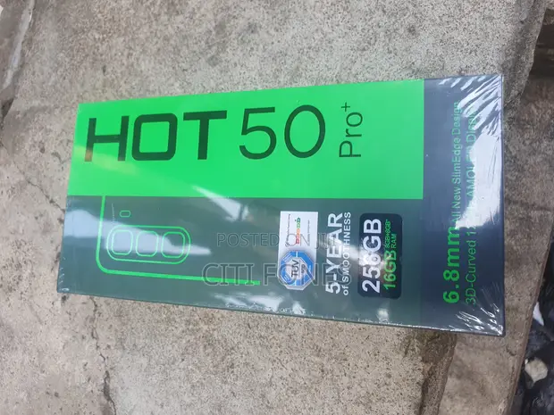 New Infinix Hot 50 Pro+ 4G 256GB Black - 1