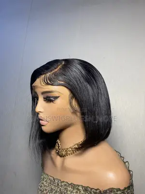 9-Inch Bob Wig with Frontal - 10A Human Hair