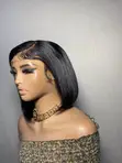 9-Inch Bob Wig with Frontal - 10A Human Hair - 5