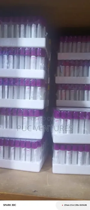 EDTA Blood Collection Tubes (100 Pieces)