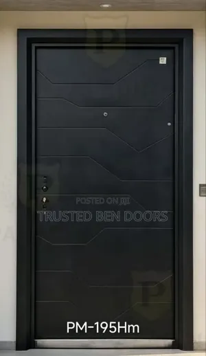 Paladin Black Single Security Door - Made in Turkey