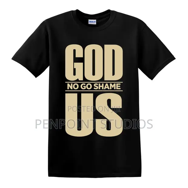 Christian Graphic T-Shirt: GOD NO GO SHAME US Faith Streetwear - 1