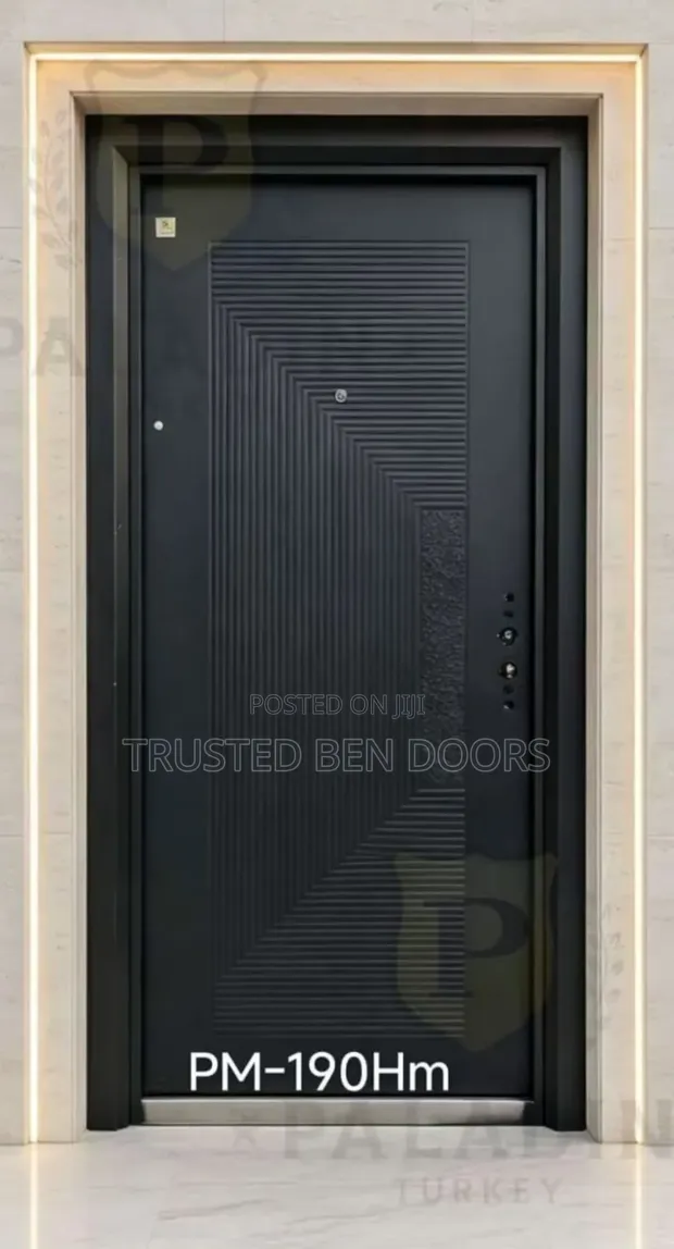 Paladin Single Security Door - Black - 1