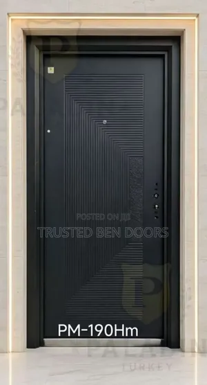 Paladin Single Security Door - Black