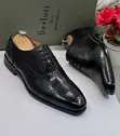 Berluti Black Leather Semi-Brogue Oxford Dress Shoes - 2