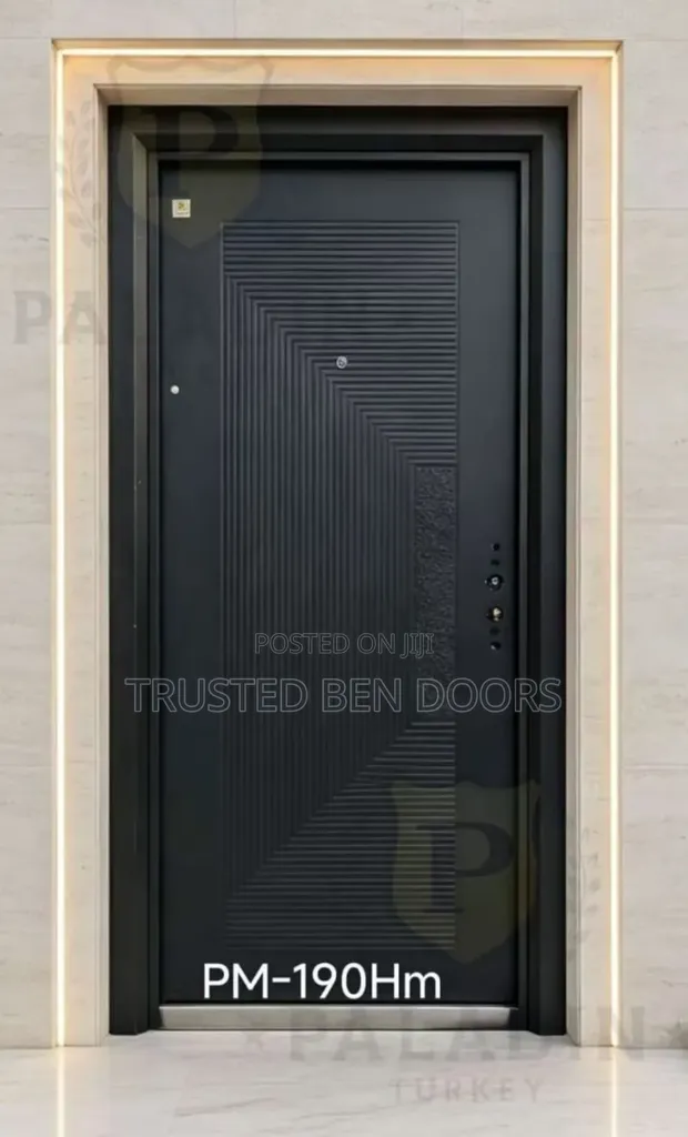 Paladin Turkey Security Single Black Door - 1