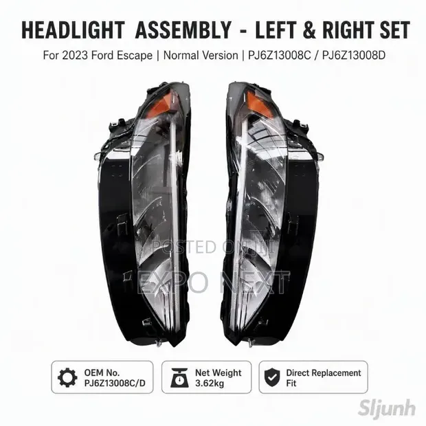 Ford Escape 2023 Halogen Headlights - 1
