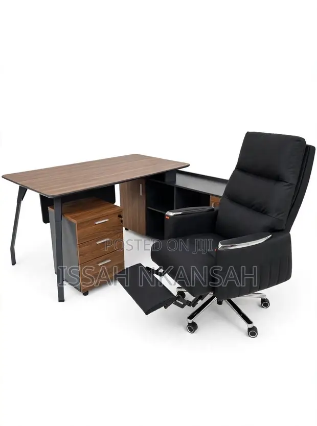 Home Executive Office Table and Chairs - 1