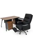 Home Executive Office Table and Chairs - 1