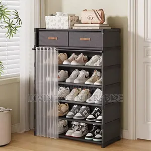 Multi-Purpose Shoe Storage Rack with Drawers
