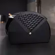 Tower Roll Top Bread Bin - Stainless Steel, Black & Brass - 2