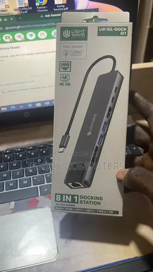 USB-C 8-in-1 Hub with HDMI, RJ45, SD/TF Card Reader, USB 3.0, PD