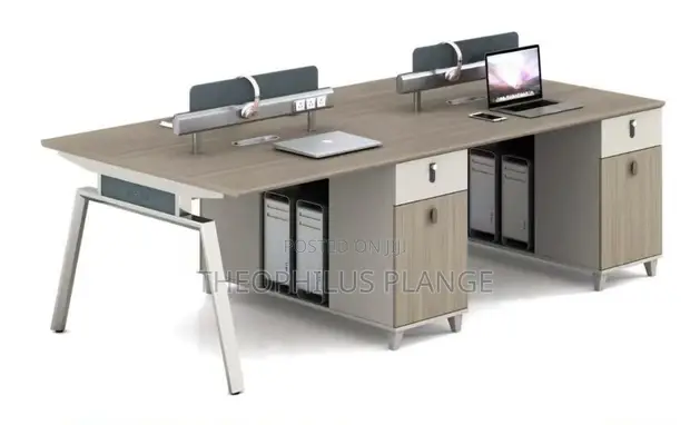Modern 4 Seater Office Workstation - 1