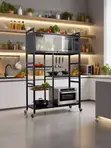 Stylist Kitchen Storage Rack with Cabinet - 2