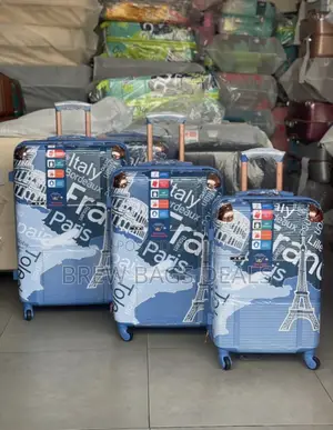 Premium AK 3-Set Paris Tower Design Unbreakable Travel Bag