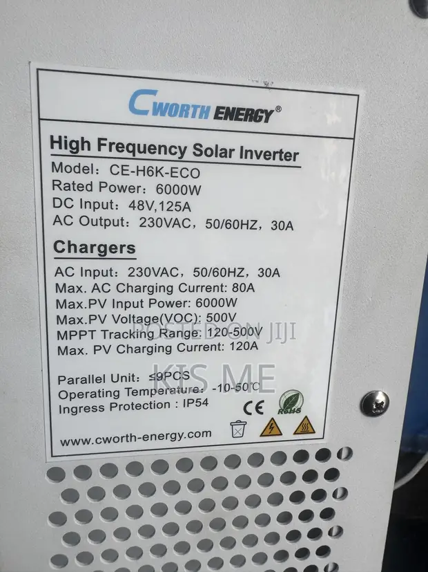 Cworth Energy Solar Inverter ECO 6000W Hybrid - 1