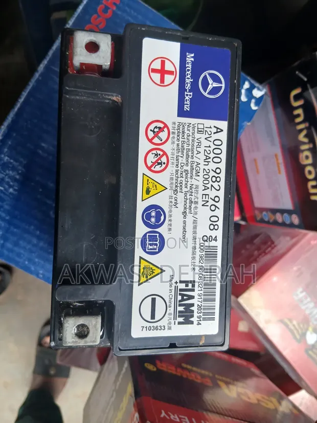 Original Auxiliary Batteries for Mercedes-Benz 12V 12Ah - 1