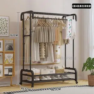 Brand New CL Clothes Rack - Black Metal