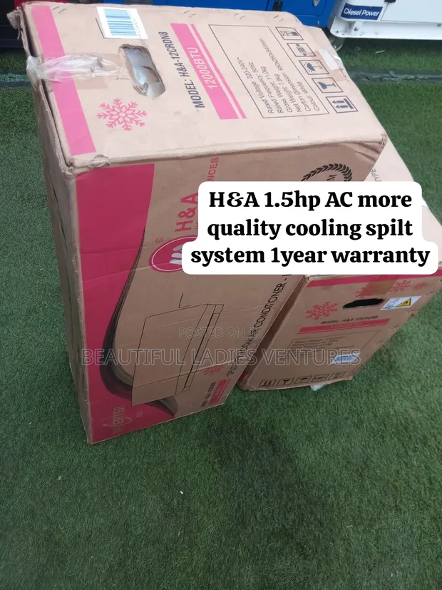 H&A 1.5HP Air Conditioner - 12,000 BTU Inverter - 1