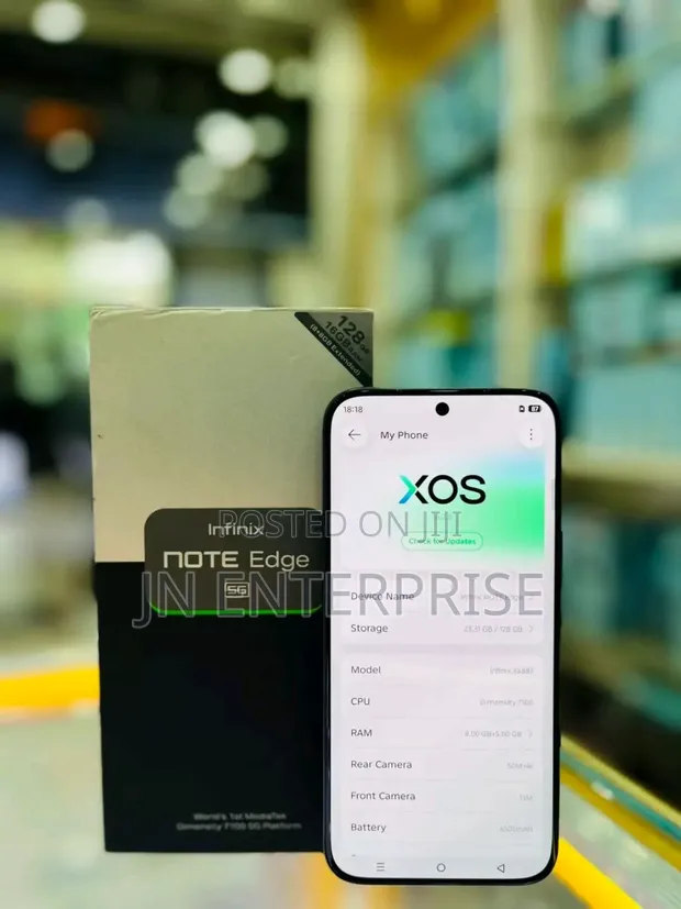 New Infinix Note Edge 128GB Black - 1