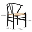 Wishbone Dining Chair - Black Elm - 1